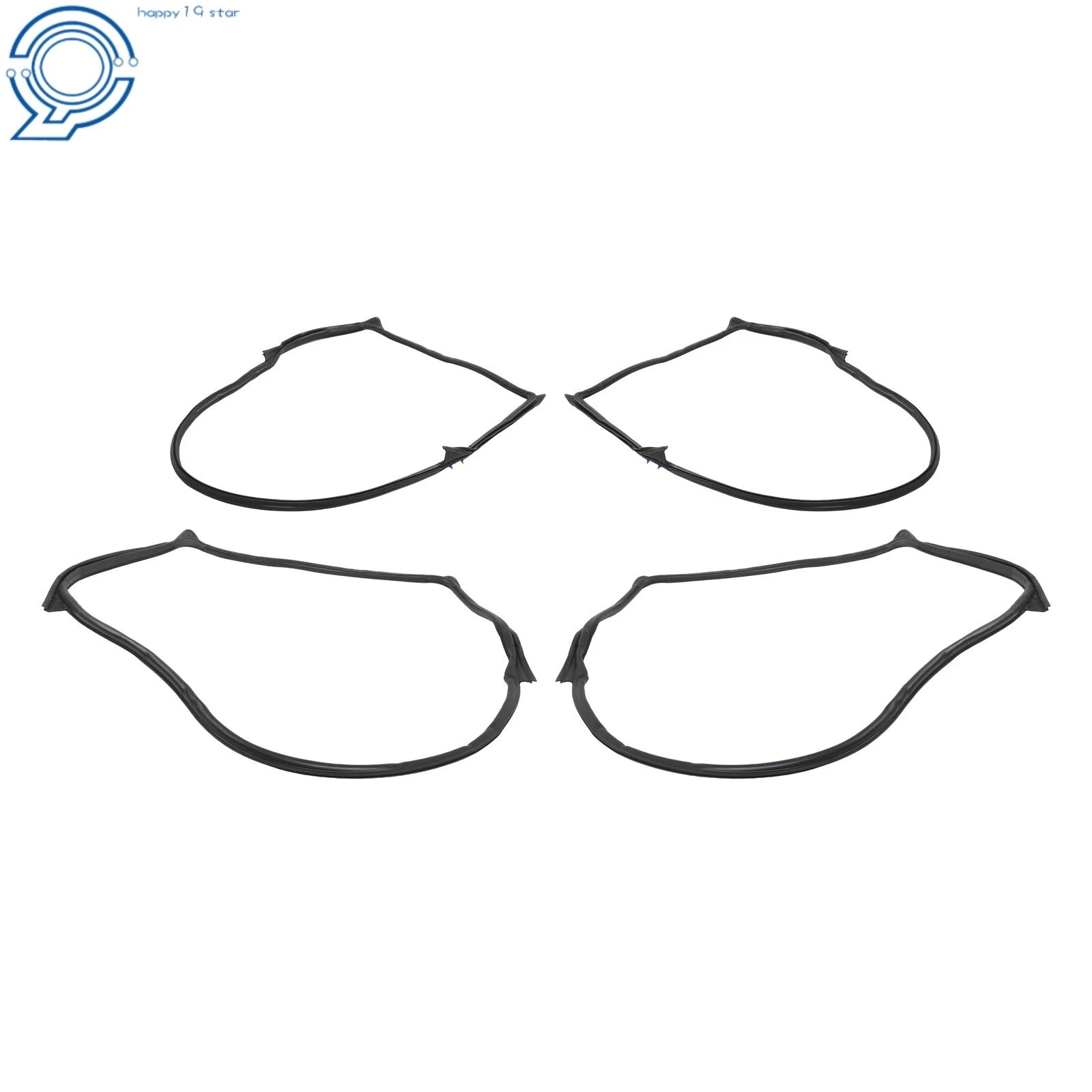 Set of 4 Weatherstrip Seals for Jeep Wrangler (2007–2018)