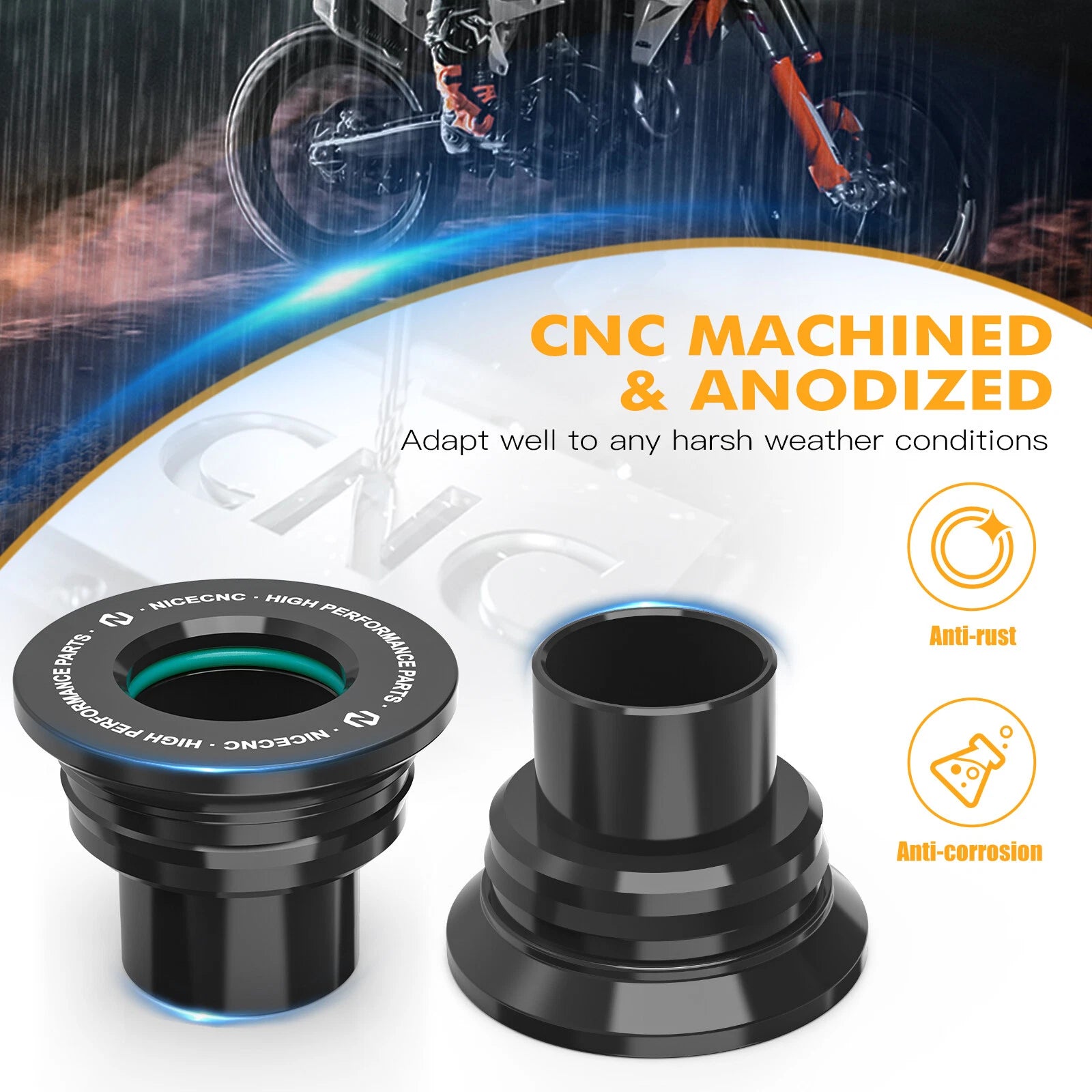 Rear Wheel Hub Spacers O-Rings for GasGas EC F 250/300/350 EX/EX F (2024)