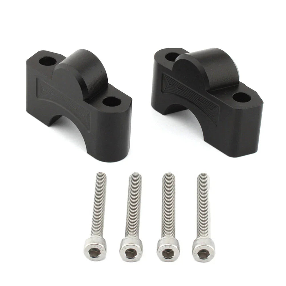 CNC Handlebar Raiser Clamp for Tiger Sport 660 (2022-2024) Black