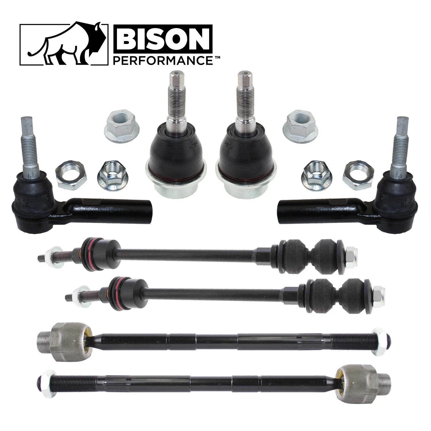 8pc Front Sway Bar Tie Rod Ball Joint Kit for Ram 1500 4WD (2019–2023)