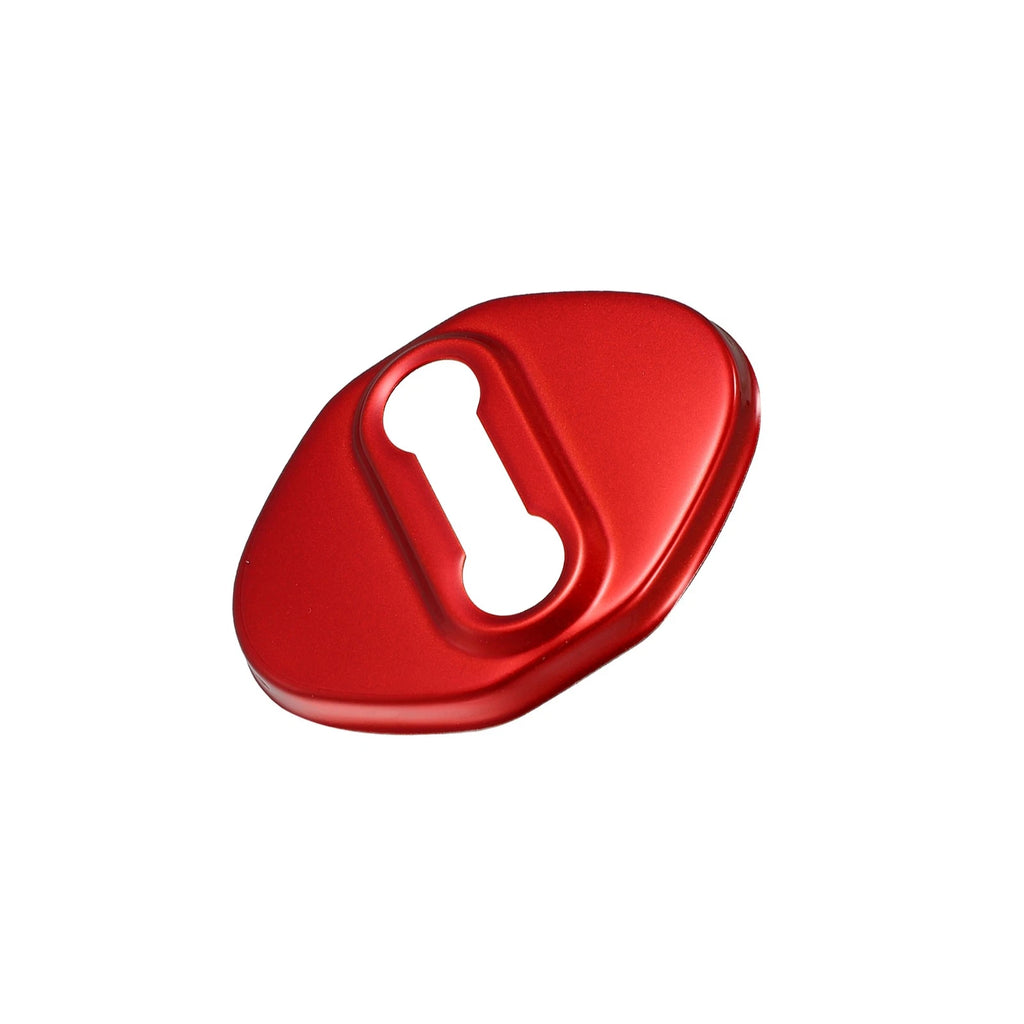 Set of 4 Door Lock Latch Covers for Ford Focus (2019–2021) Red