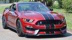 Black White Stripe Graphics Trunk Roof Decor Sticker for Ford Mustang (2015-2021)