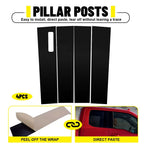 Gloss Black Pillar Cover Posts for Ford F-150
