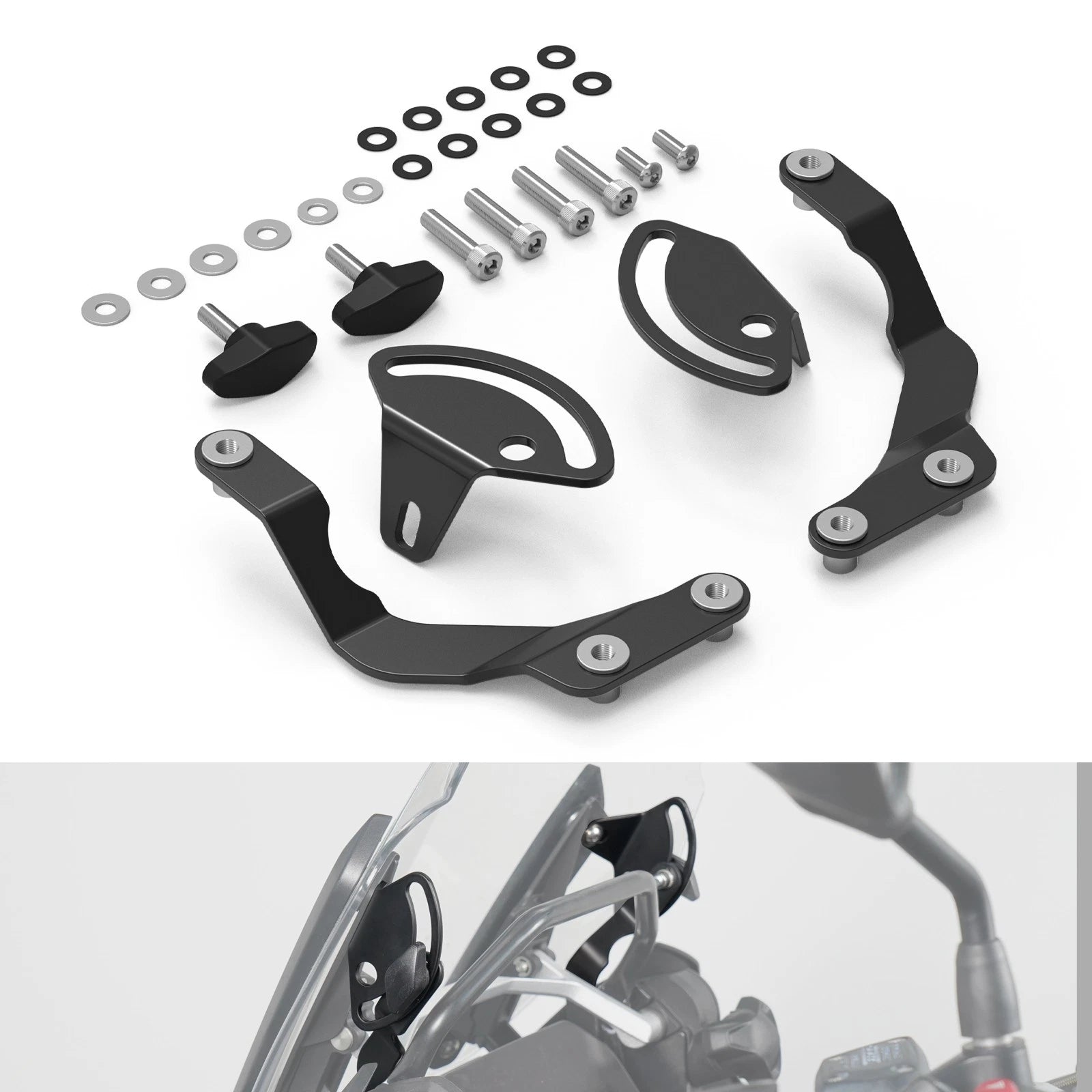Windshield Stabilizer Kit for BMW R1200GS/GSA R1250GS/GSA (2013–2020)
