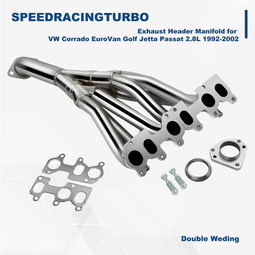Exhaust Manifold Headers for Corrado EuroVan Golf Jetta Passat 2.8L (1992–2002)
