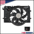 600W Engine Cooling Fan Assembly for Mercedes Benz W203 W209 (2001–2007)