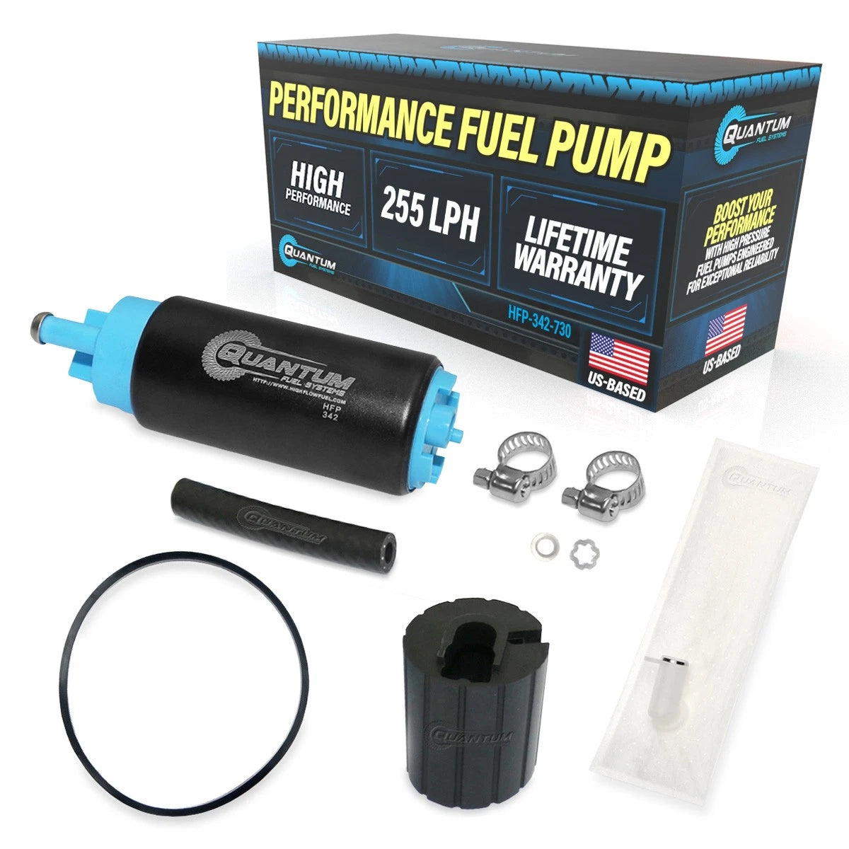 In-Tank Gas Pump Kit 255LPH for Ford Probe (1993–1997) QFS GSS342G3