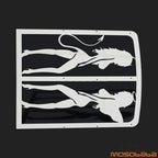 Chrome Sexy Girl Radiator Grille Guard for Yamaha Banshee (1987-2012)