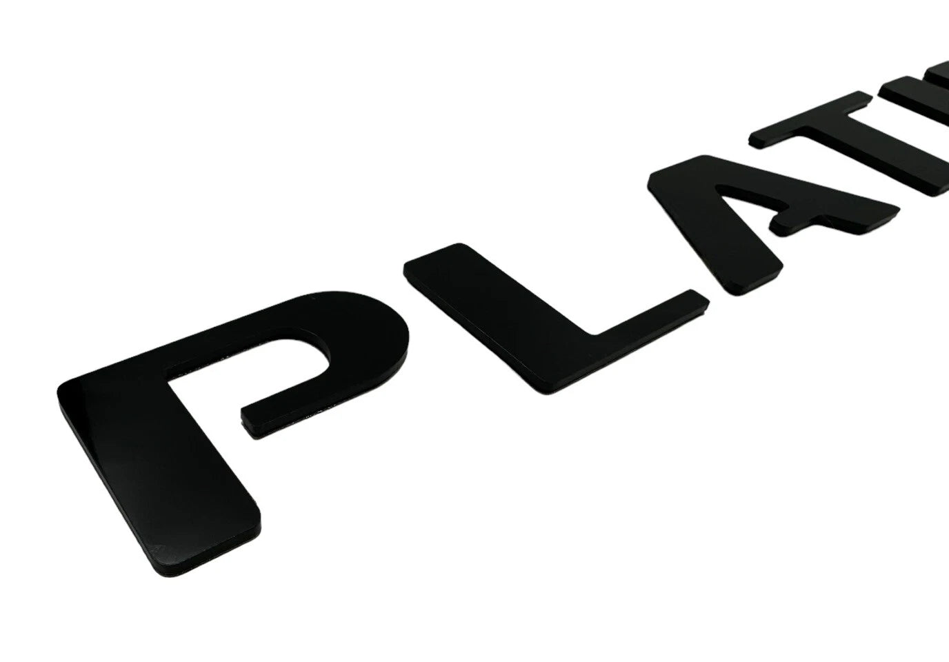 Gloss Black Tailgate Inserts Letters Replacement for 2021-2023 Ford F-150 Platinum
