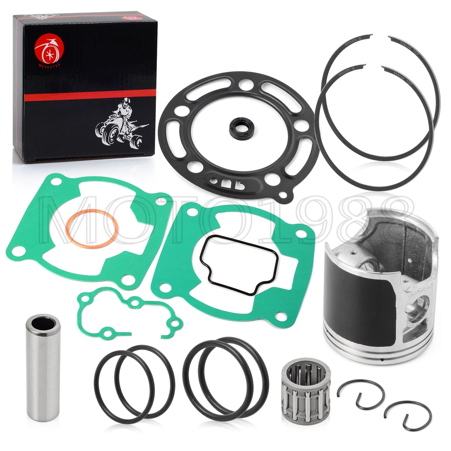 Piston Bearing & Piston Ring Gasket for Kawasaki KX100 (1995-2013)