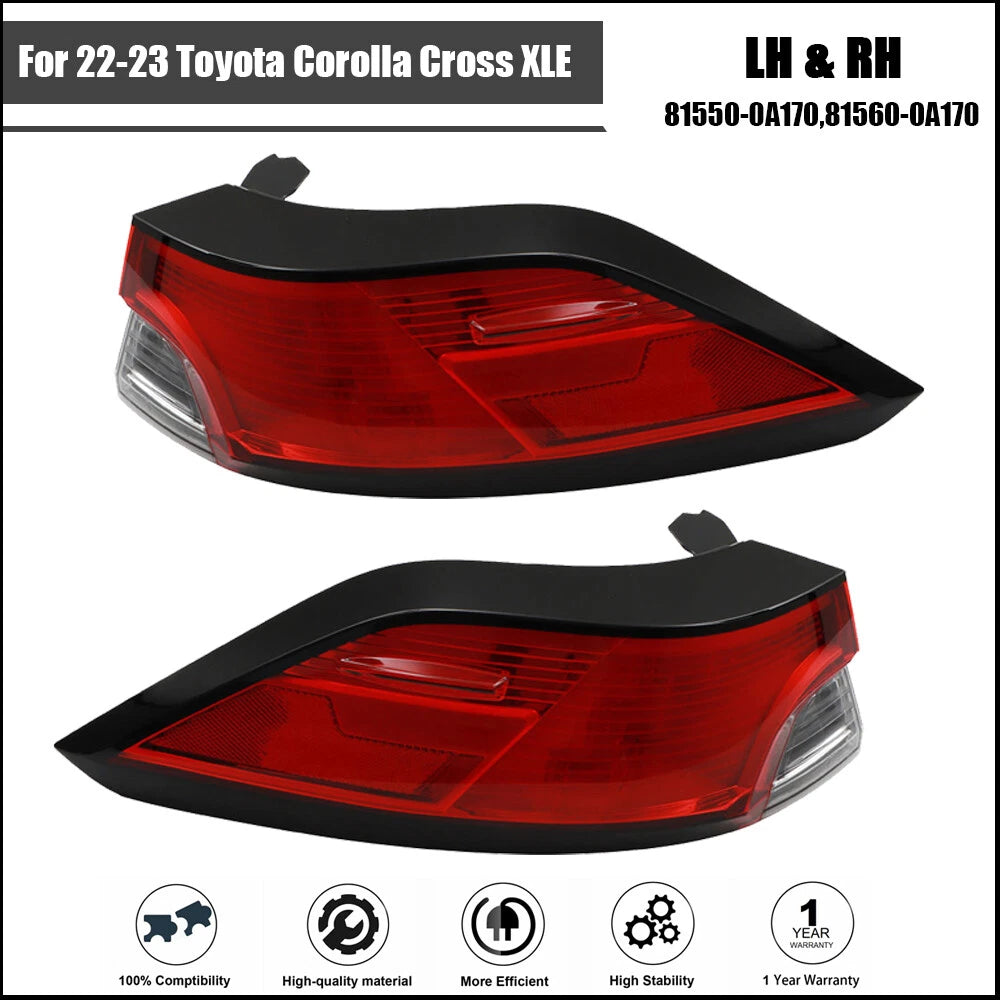 LED Tail Lights Assembly for Toyota Corolla Cross (2022–2023)