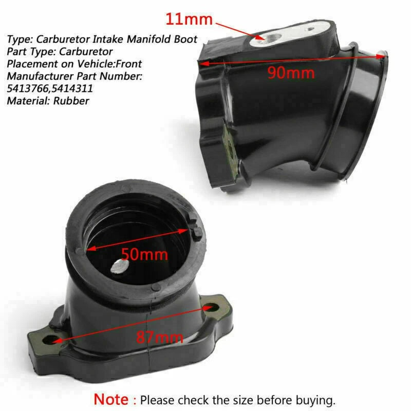 Carburetor Holder Intake Manifold Boot for Polaris RZR SW 800 XP (2011–)
