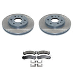 Front Rotors & Akebono ProACT Ceramic Brake Pads for Silverado 1500 (2014–2018)