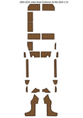 EVA Foam Faux Teak Cockpit Pad for Joker Boat Clubman 26 (2004–2014)