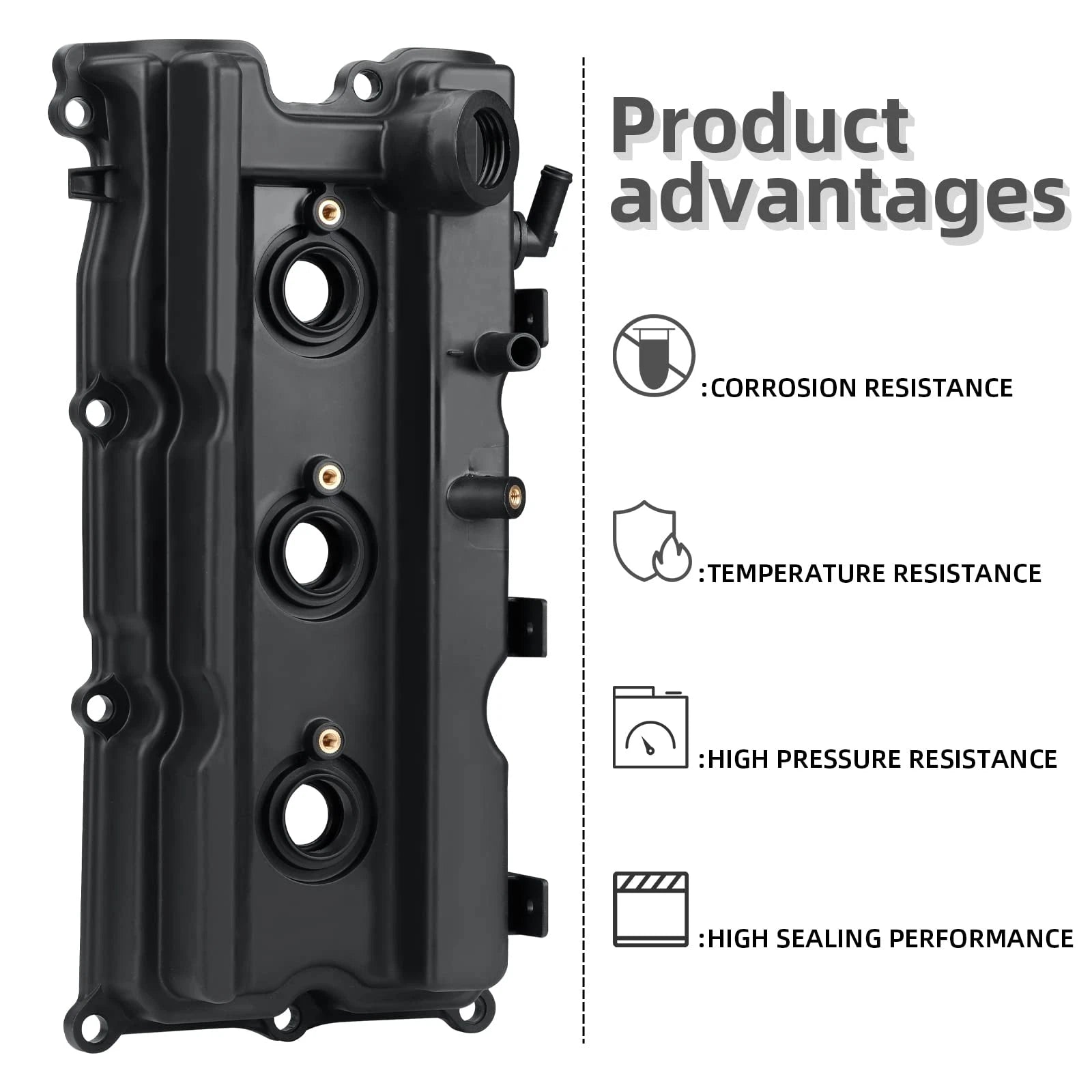 1 Pair Valve Cover Set for Nissan Frontier/NV1500/NV2500/NV3500/Xterra (2005–2021)