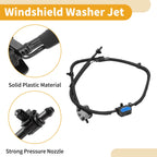 Front Windshield Washer Nozzle for BMW 430i 2017–2019, 435i 2014–2016, Black