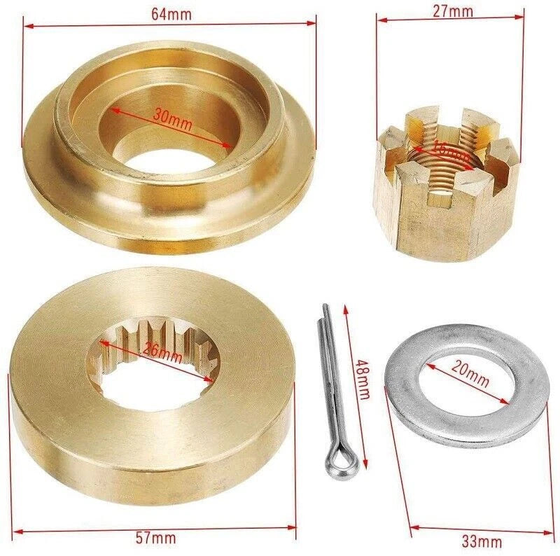Outboard Propeller Hardware Kit for Suzuki DF 60 70-140hp (15 Spline)