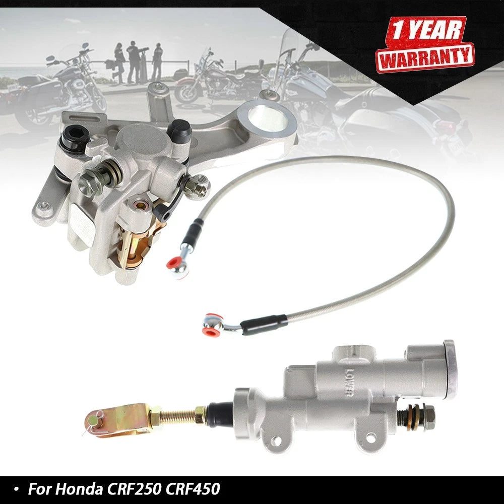 Rear Brake Master Cylinder & Caliper Hose for Honda CRF250 CRF450