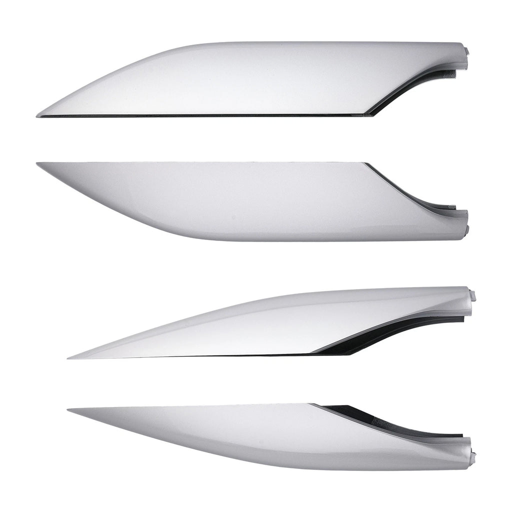 Set of 4 ABS Roof Rack Rail Covers for Lexus GX470 (2003–2009) Silver