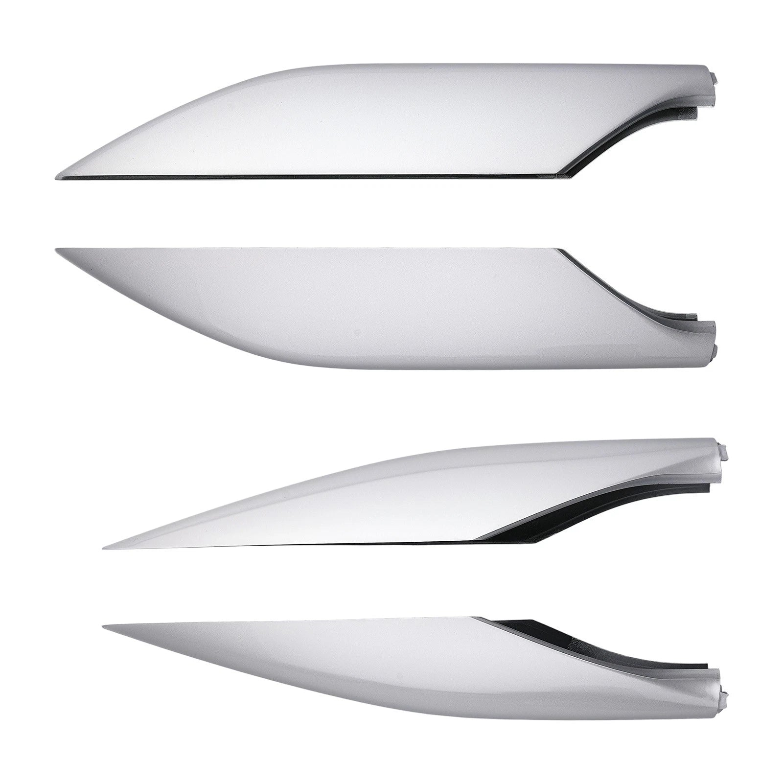 Set of 4 ABS Roof Rack Rail Covers for Lexus GX470 (2003–2009) Silver
