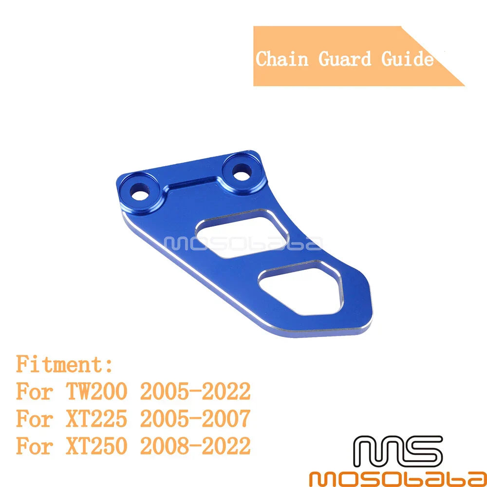 Blue Front Sprocket Chain Guard Cover for Yamaha TW200 (2005-2022)