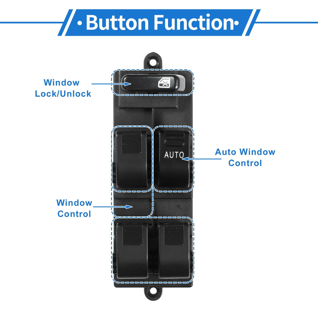 Power Window Switch for Toyota Avanza, Corolla (2000–2023)
