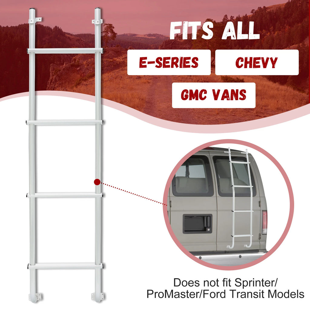Van Ladder for Ford E-Series, Chevy, GMC, Dodge Vans (Universal)