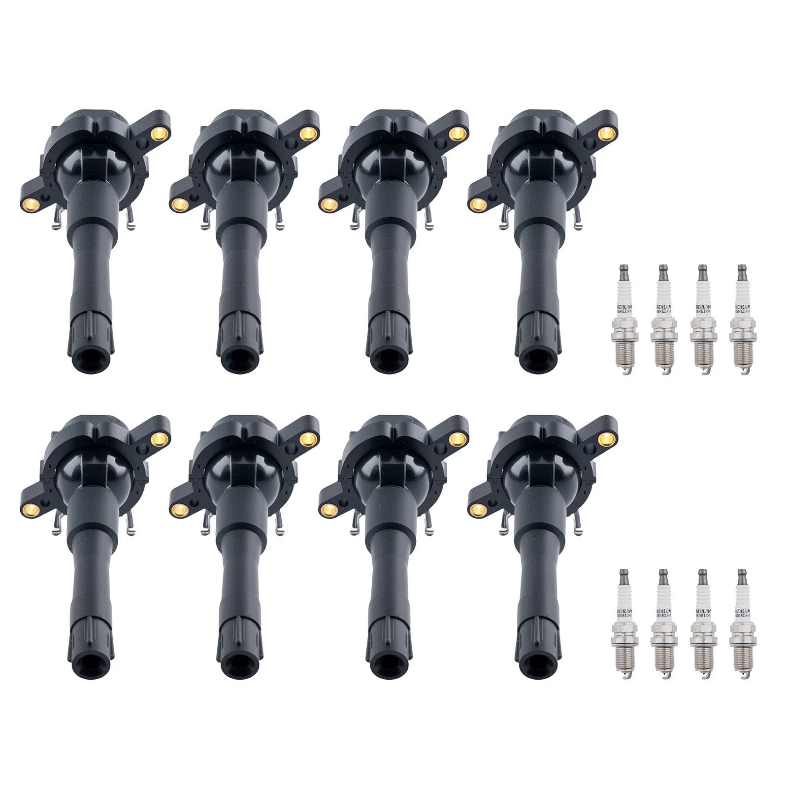 8pcs Ignition Coils + Spark Plugs for BMW 840Ci E31 (1996–1997) UF354