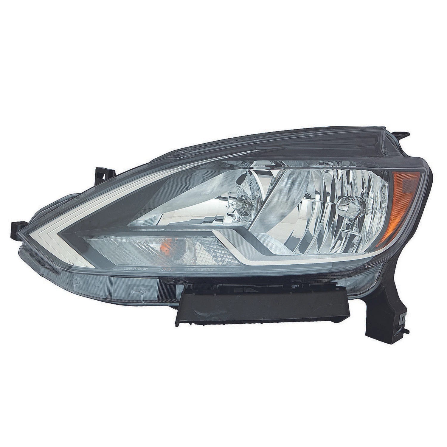 Headlight Assembly Driver Side Replacement Halogen for Nissan Sentra (2016–2019)