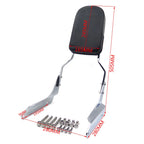 Sissy Bar Backrest for Honda Shadow VLX 600 (1999–2007) w/Leather Pad