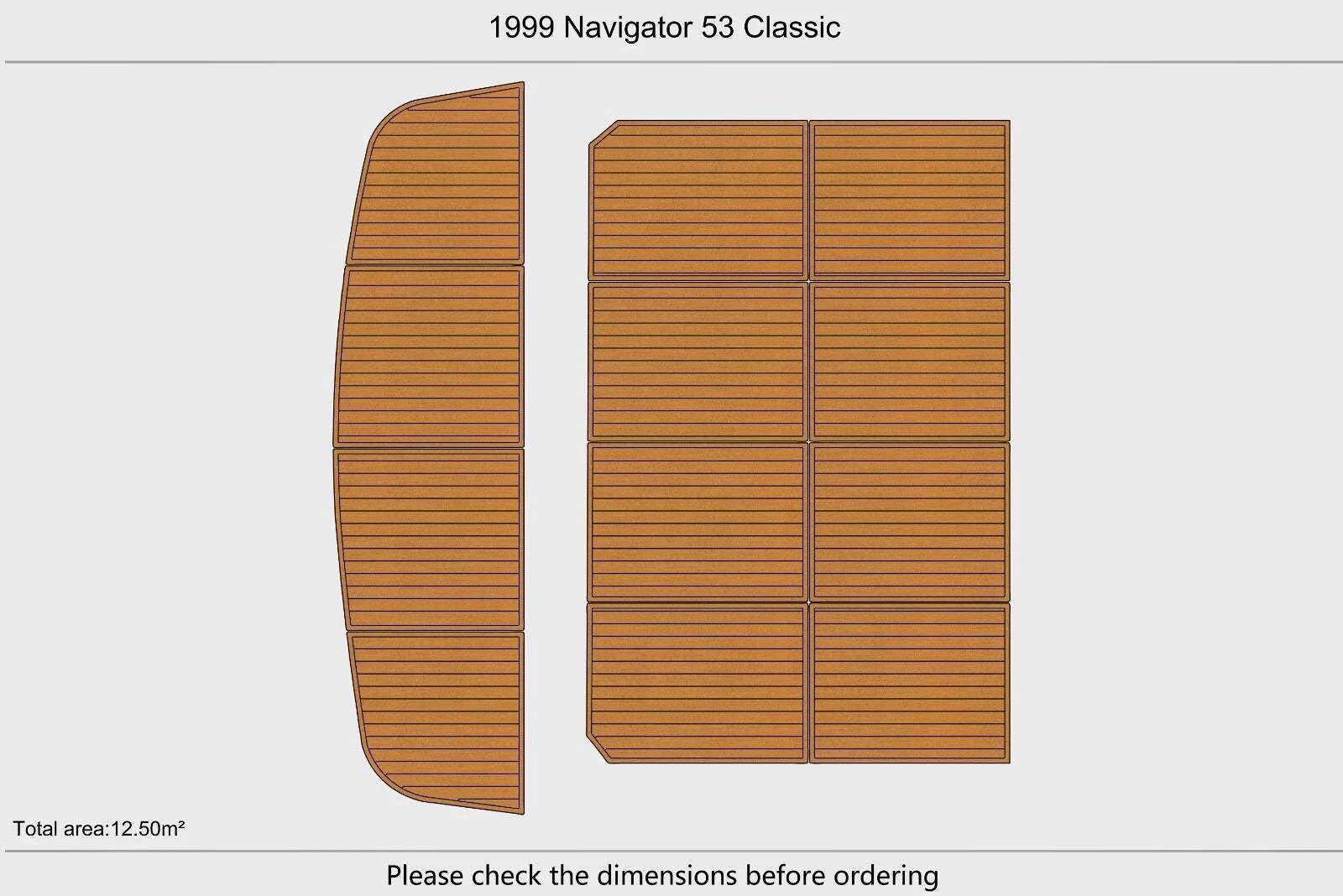 EVA Pad Foam Flooring Mat for Navigator 53 Classic Swim Platform (1999)