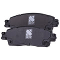 Set of 4 Rear Semi-Metallic Brake Pads for Chevrolet Trailblazer (2002–2009)