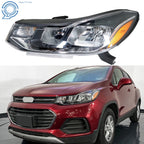 Left Side Headlight for Chevrolet Trax (2017–2019) Halogen Chrome Housing