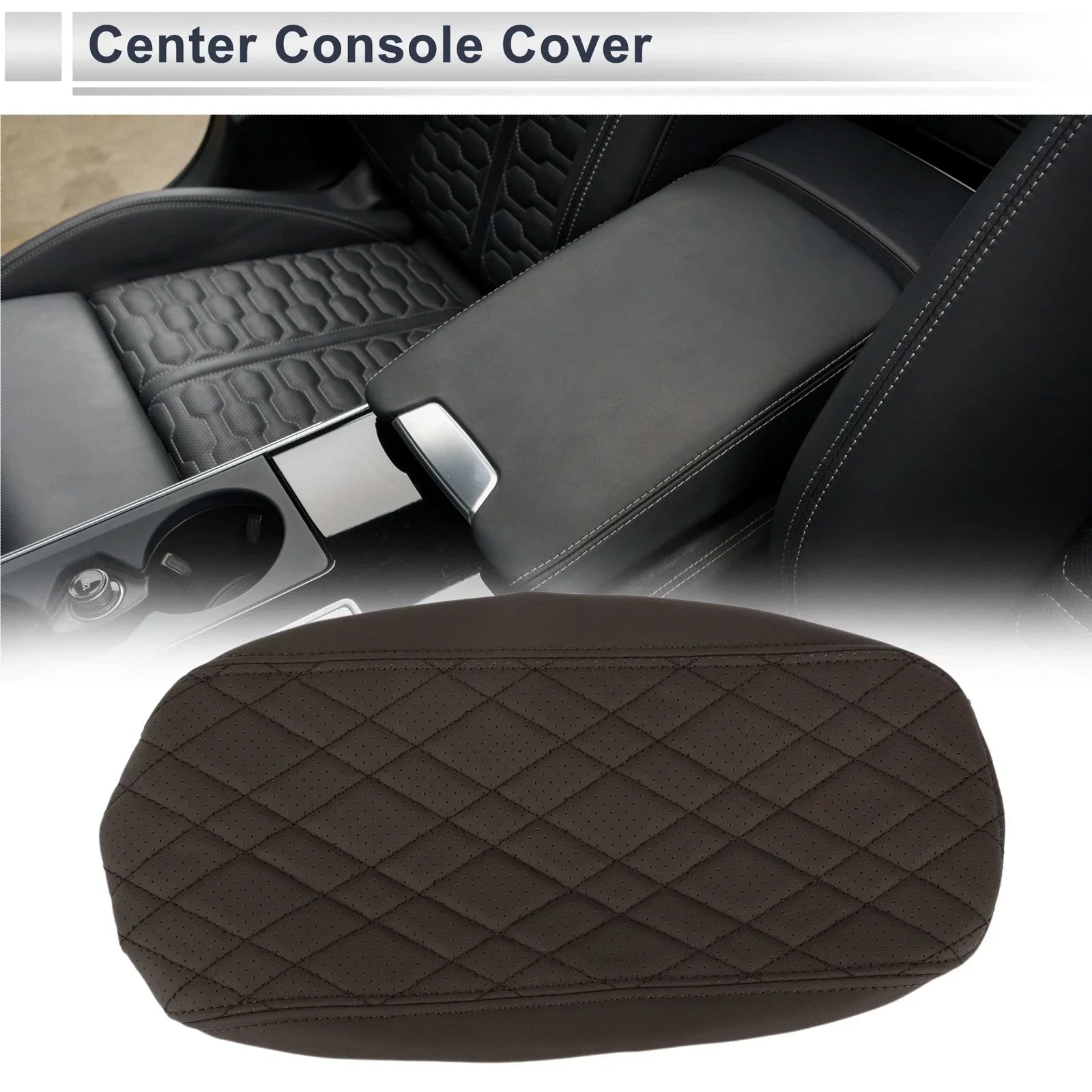 Center Console Cover for BMW 2 Series (2017-2023) Deep Brown 1 Pc