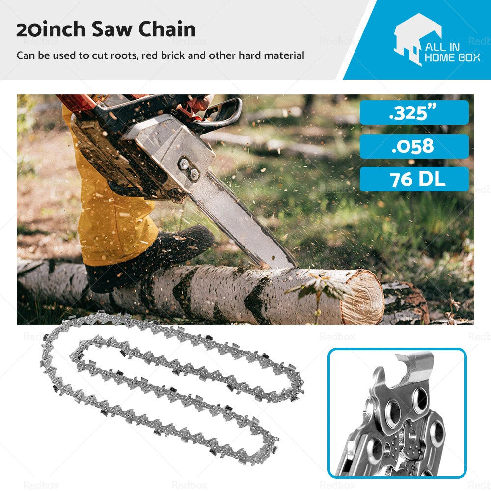 Tungsten Carbide Chain .325 058 76DL for SX52 SX62 SX66 (52cc–66cc)