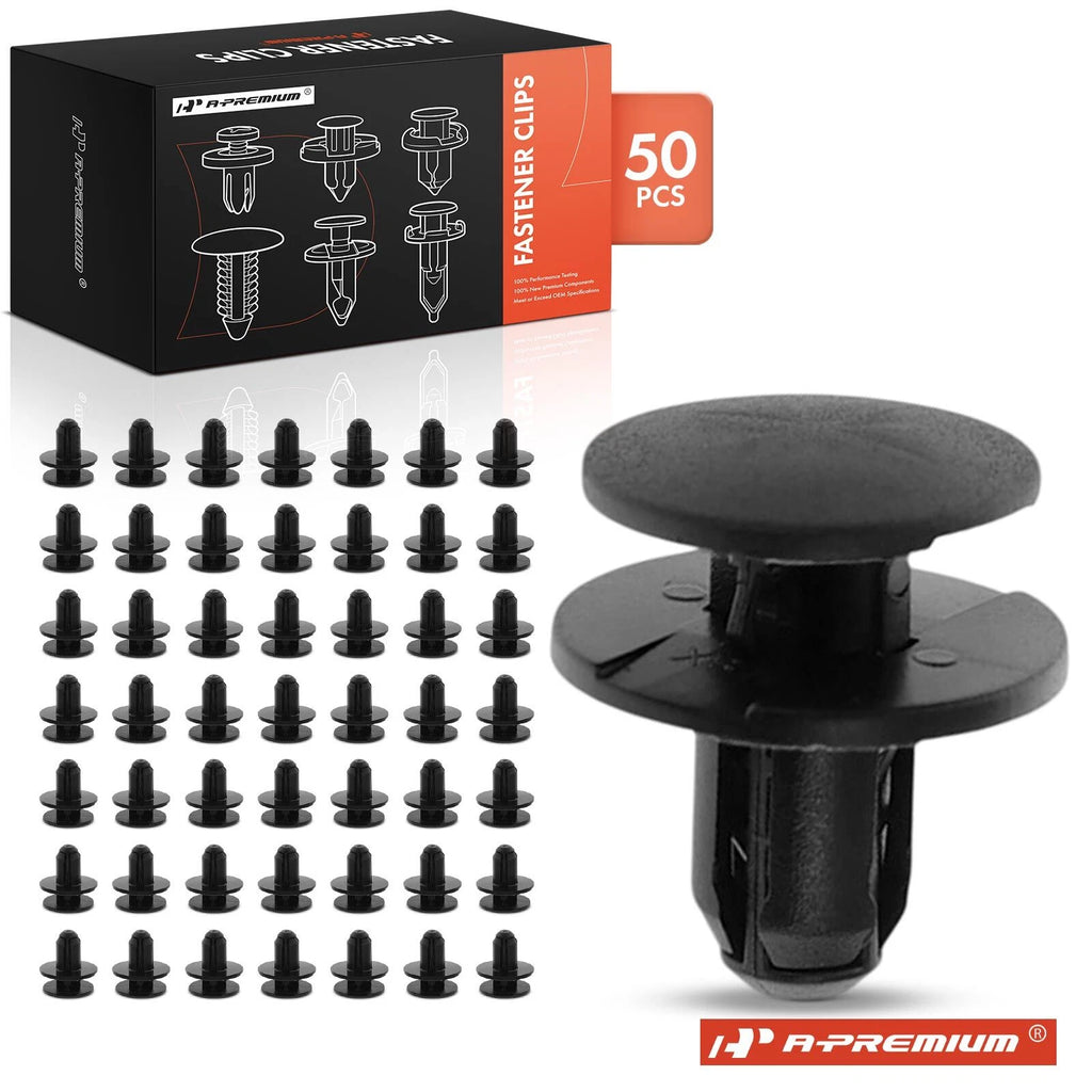 50Pcs 8mm Nylon Bumper Retainer Clips for Jeep MK Dodge Ram