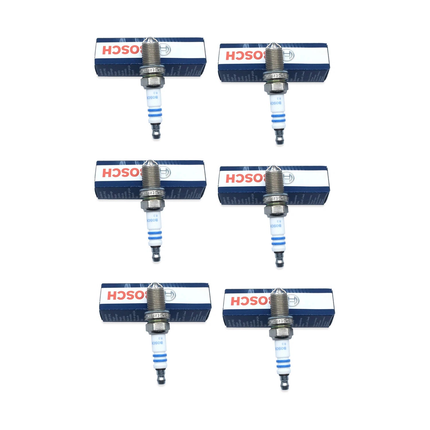 Set of 6 Spark Plugs for BMW E34 E36 E39 E46 Z3 (1990–2005) BOSCH 4417