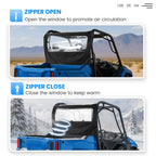 Soft Rear Panel Window for Honda Pioneer 700/700-4 (2014–2025)