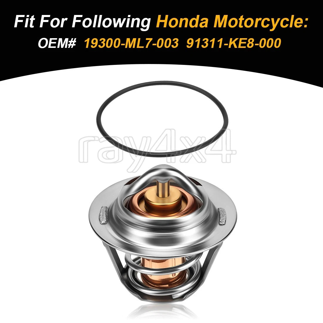 Thermostat 19300-ML7-003 for Honda CB400F CBR600F XR650R VFR700F 750F CBR900RR (1978–2003)