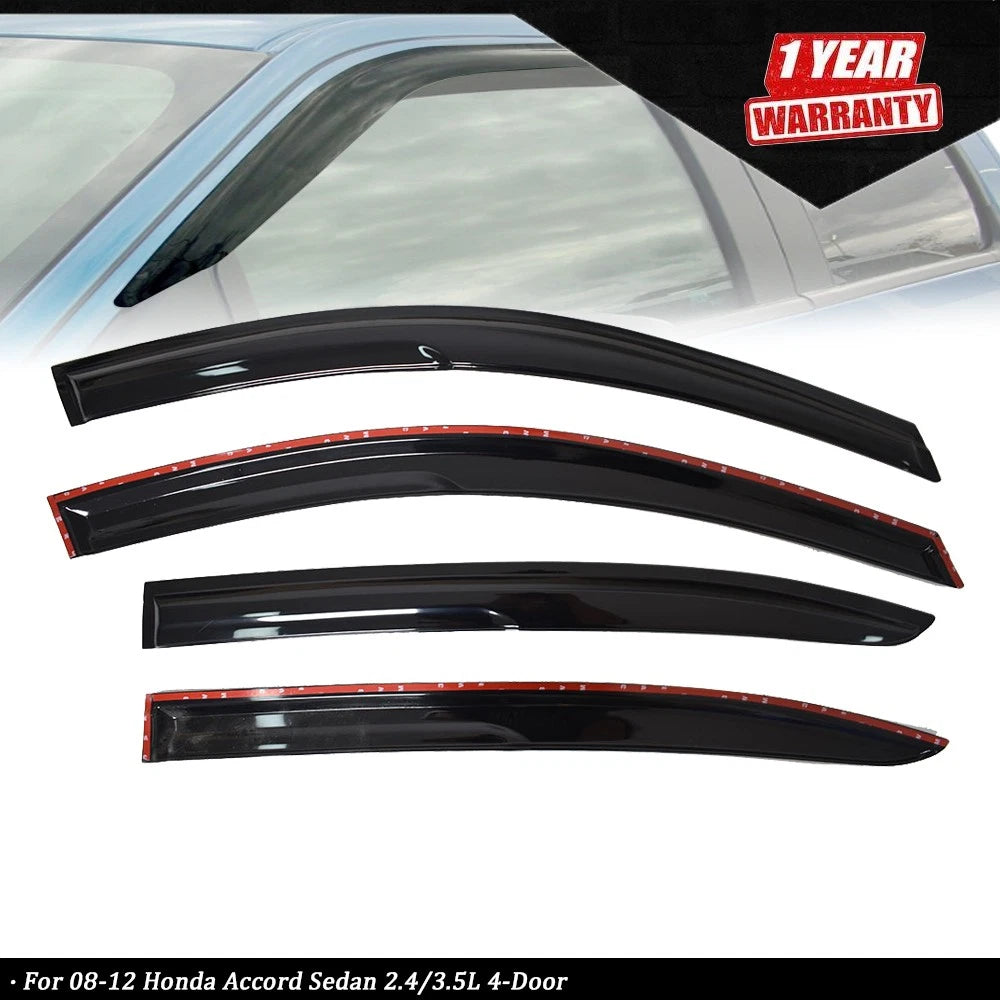 Mugen Style Window Vent Visor Rain Guard for Honda Accord Sedan (2008â2012)
