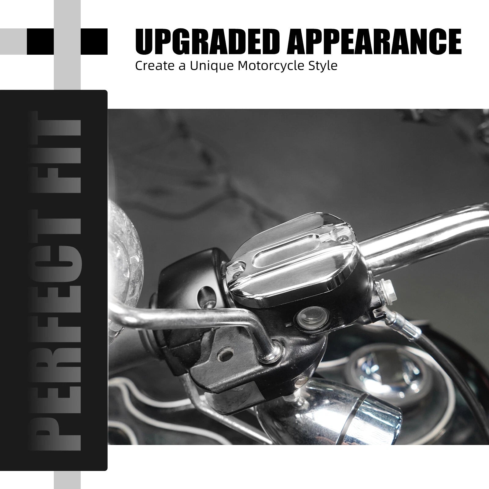 Front Brake Master Cylinder Cover Cap for Harley Sportster 883 (2007–2023)