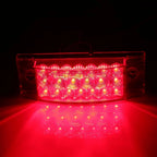 10x Clear Lens Amber Red Turn Signal Side Marker Lights for Kenworth Mack