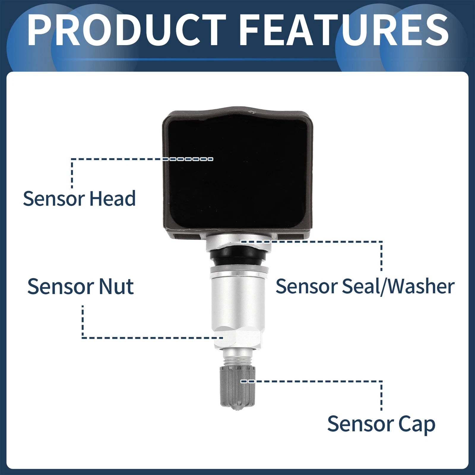 Tire Pressure Sensor 433MHZ for Nissan Pathfinder (2003–2012) No.40700JY00C