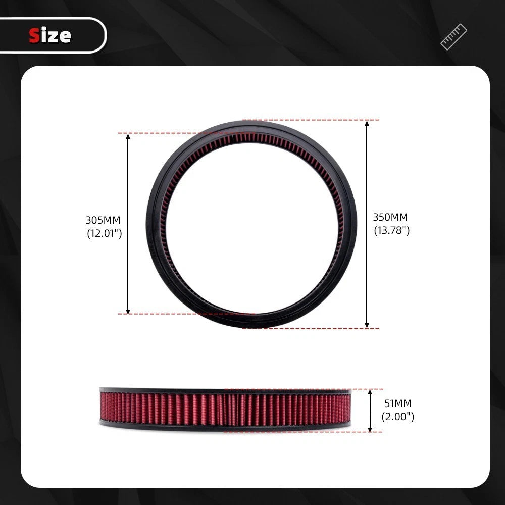 Air Filter Element for - 14" x 2", Washable