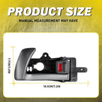 Interior Door Handle Silver for Hyundai Santa Fe (2007–2012)