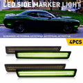LED Bumper Side Marker Lights Smoked for Dodge Challenger (2015–2023)