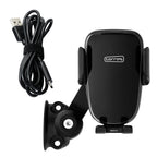 Phone Holder Bracket Mounting Wireless USB Charger for Harley (1'' Handlebar)