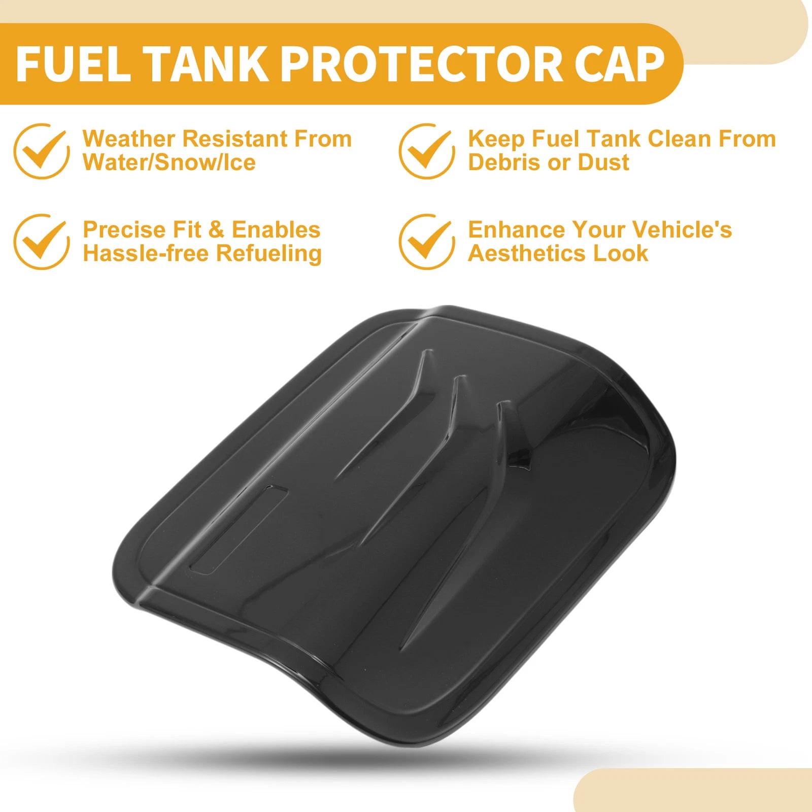 Fuel Tank Door Cap for Toyota Camry (2024–2025) Fuel Filler Flap Cover Black