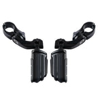 1 1/4'' Adjustable Engine Guards Footpeg Short Angled for Harley