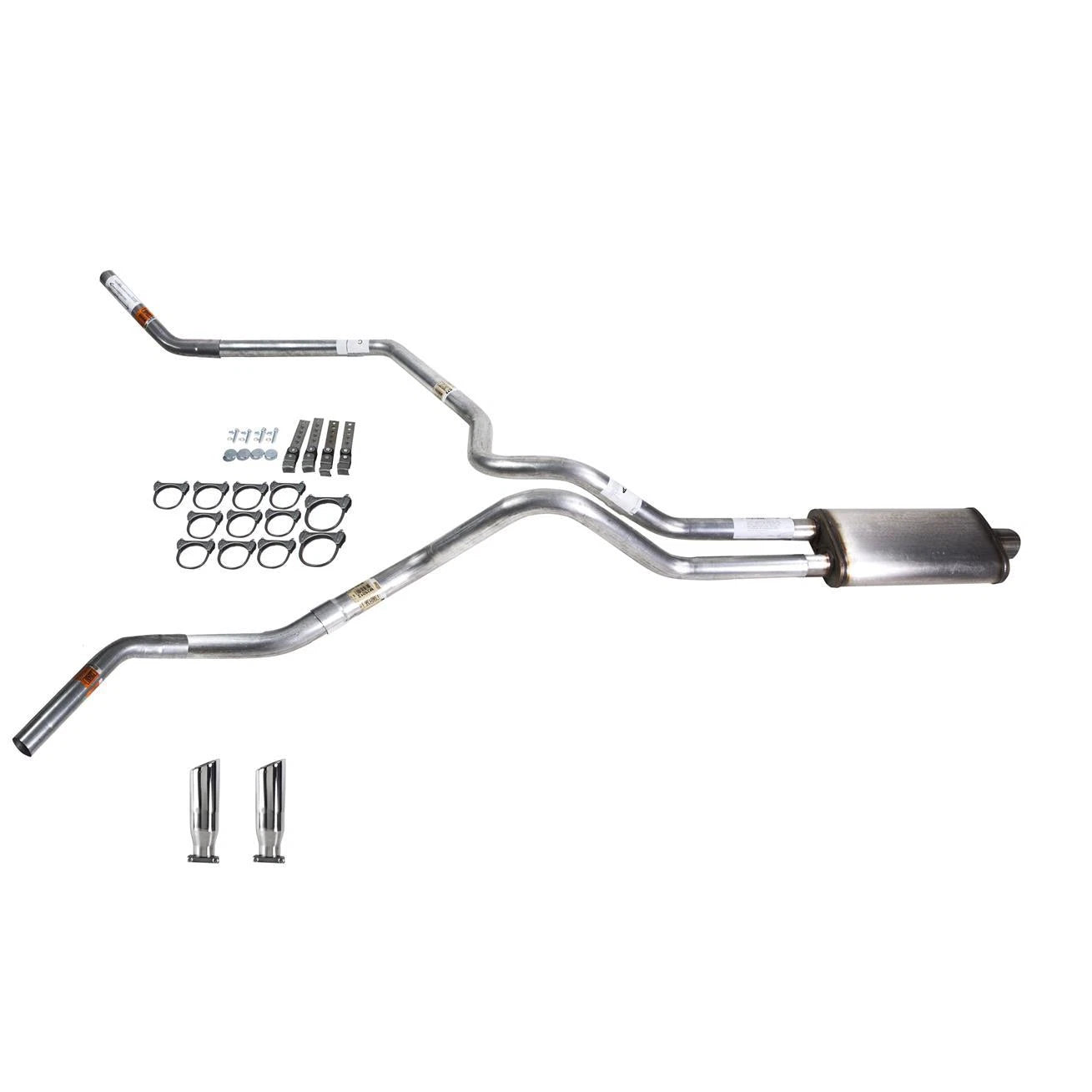 Dual Exhaust Pipe for Ram 1500 (2004-2006) Stainless Muffler RC Tip